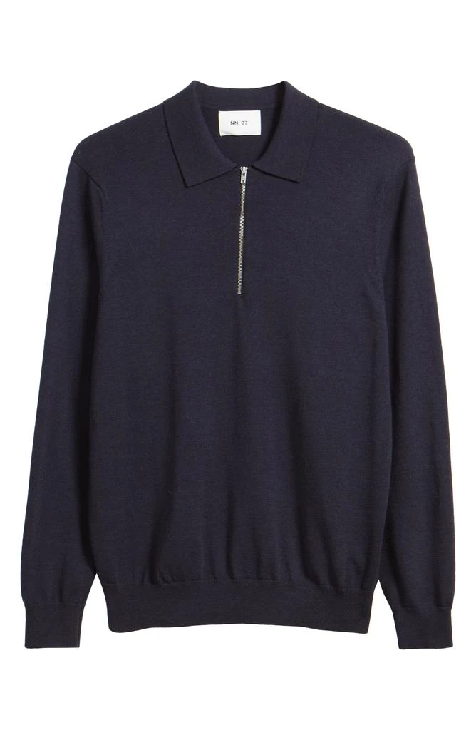 NN07 Quarter Zip Wool Polo Sweater 5