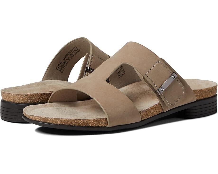 Munro Jody Sandals Women's US 6.5 Brown Leather Cutout Comfort Slide ZPO2438