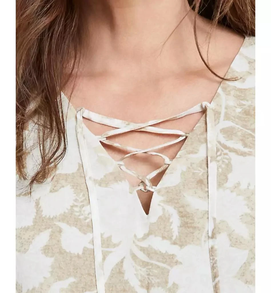 JM Collection Women's Printed Lace-Up Poncho Top, Exclusively at Macy's 3