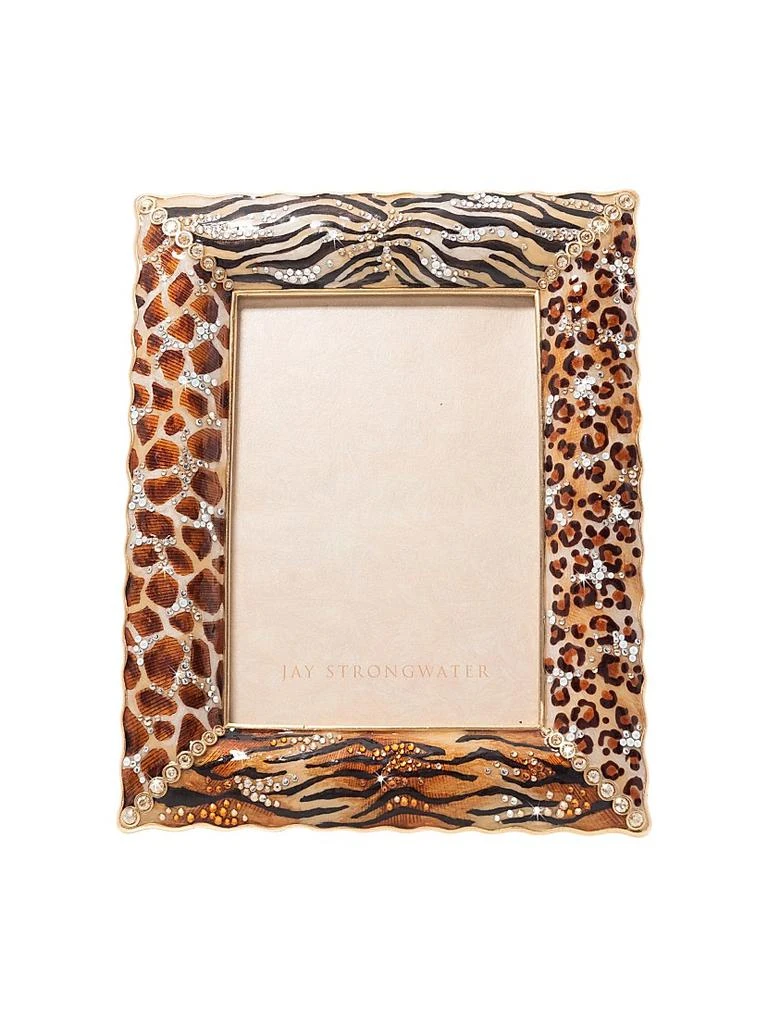 Jay Strongwater Demi Mixed Animal Print 5'' X 7'' Frame 1