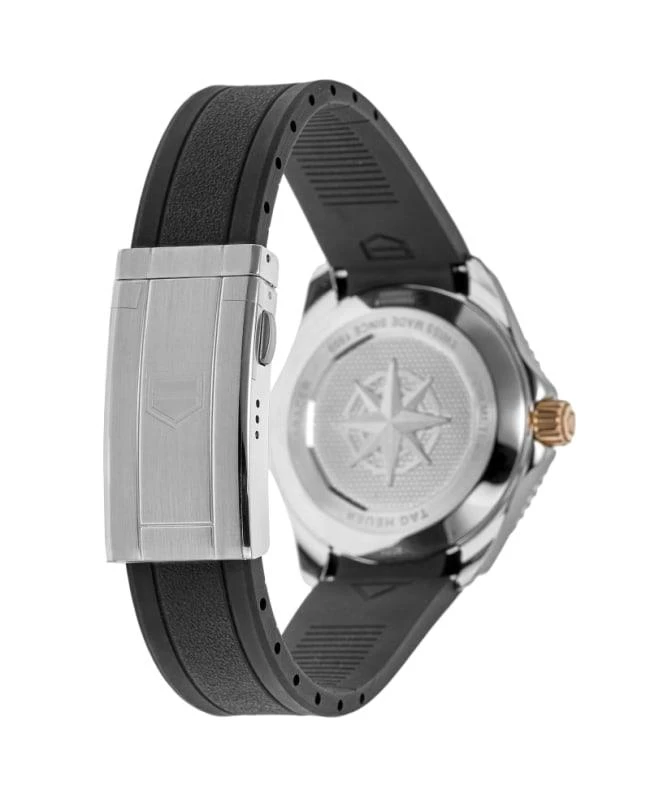 TAG Heuer Tag Heuer Aquaracer Professional 200 Black Dial Gold Bezel Rubber Strap Men's Watch WBP2151.FT6199 4