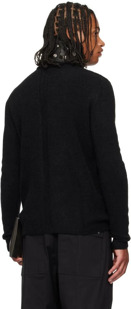 Rick Owens Black Concordians LS Grid Knit Sweater 3