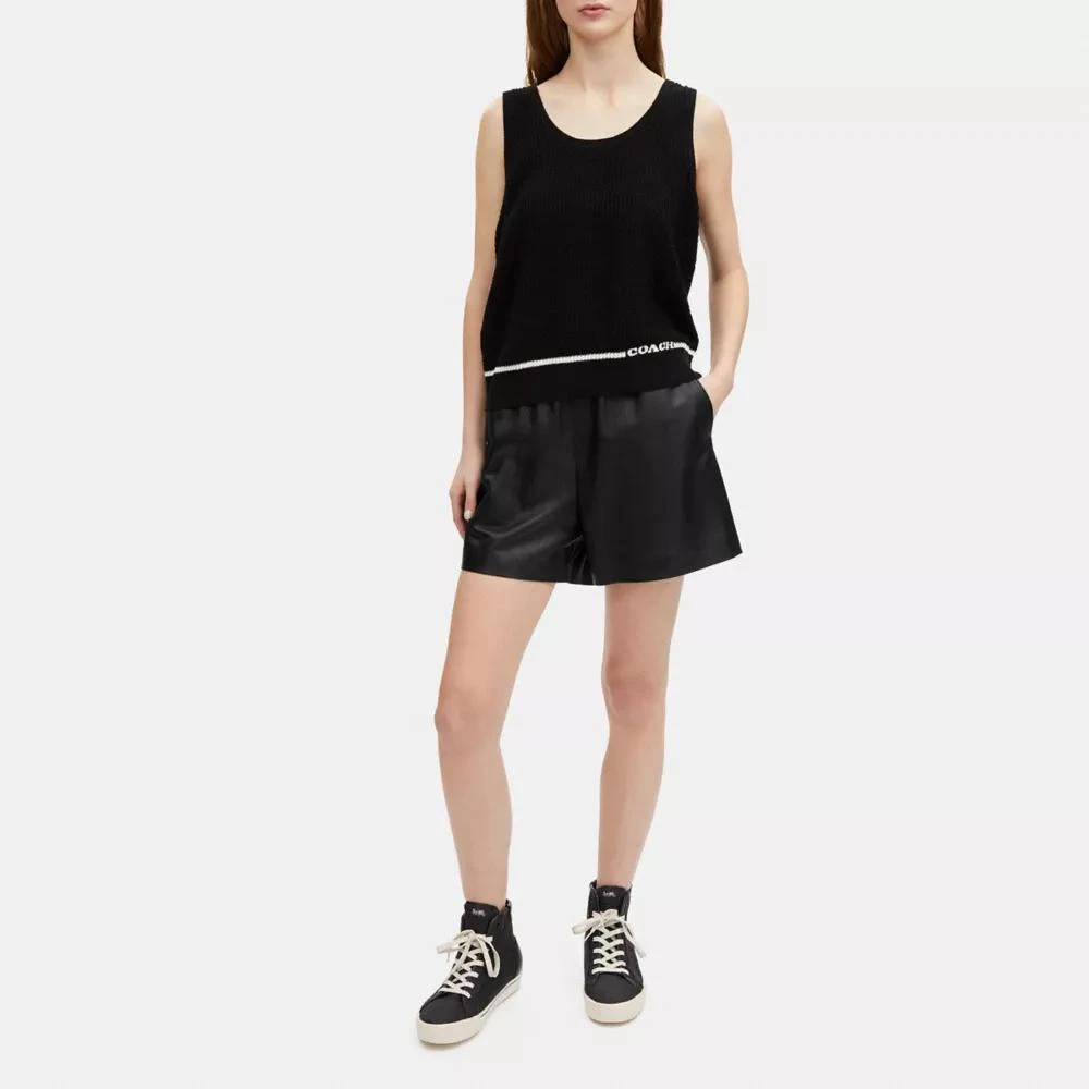 Coach Leather Shorts 2