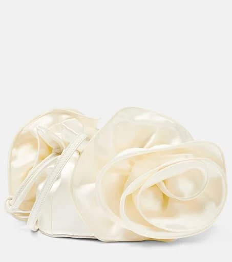 Magda Butrym Gathered silk-satin shoulder bag 4