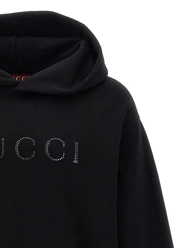 Gucci Rhinestone Logo Hoodie 3