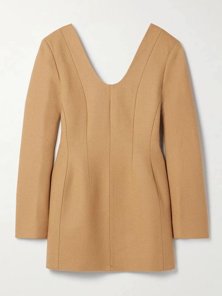 Carven 羊毛斜纹布迷你连衣裙 1