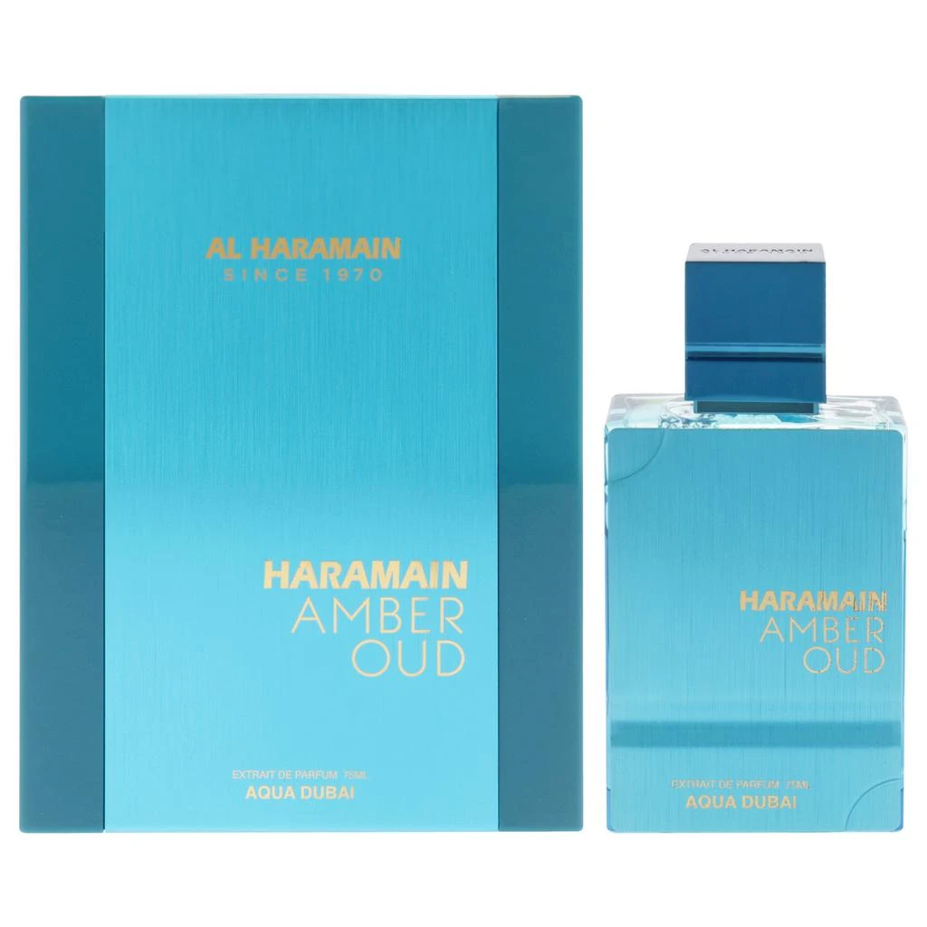 AL HARAMAIN Amber Oud - Aqua Dubai Edition by  for Unisex - 2.53 oz Extrait De Parfum Spray 1