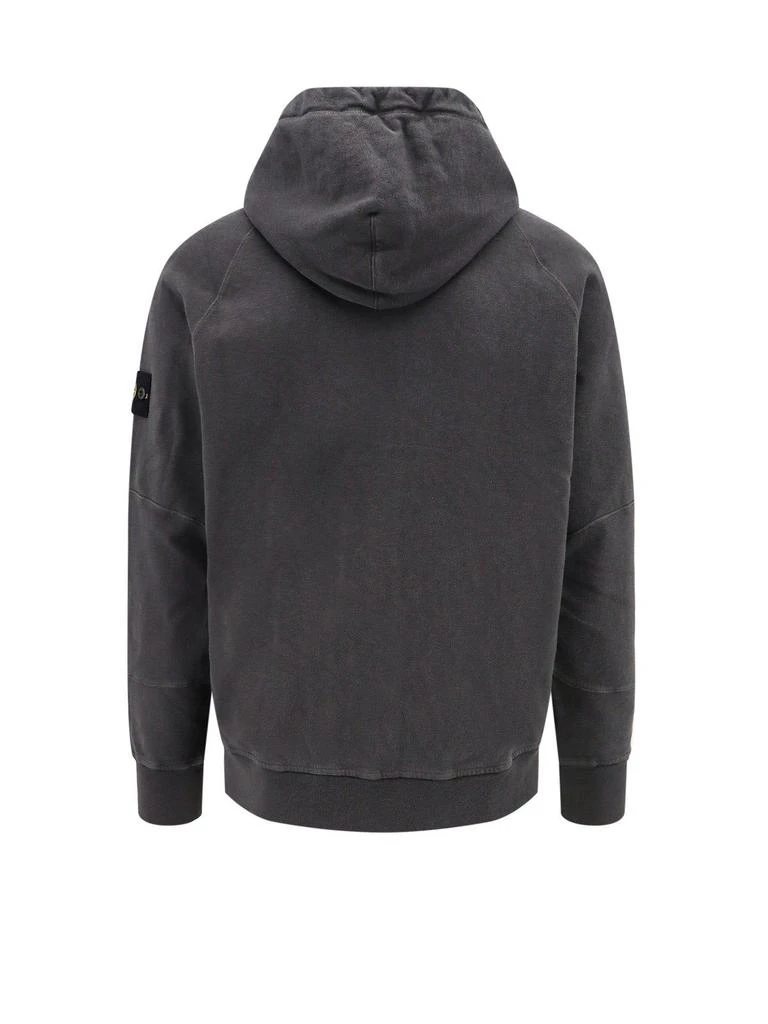 Stone Island Logo Patch Zipped Hoodie 2