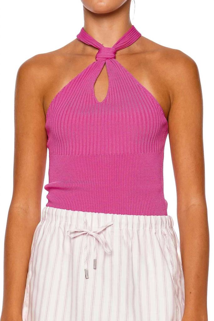 SIMKHAI Simkhai - Andrea Knit Halter Tank Top