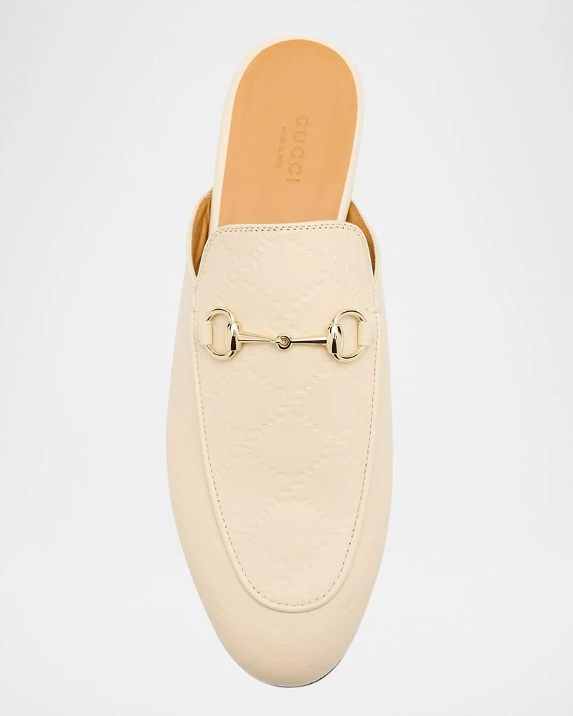 Gucci Princetown Monogram Horsebit Leather Mules 3