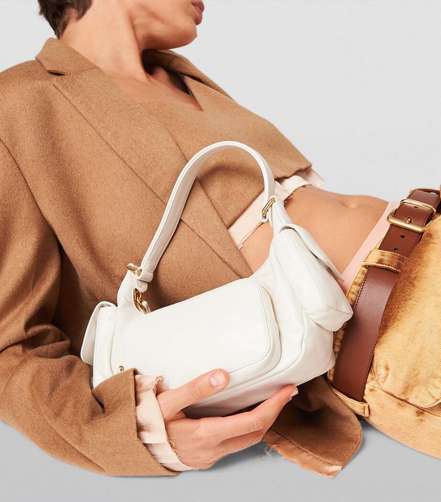 ショルダーバッグ・ポシェット Miu Miu Shoulder Bag In Luxe Calf Leather Miu Miu Shoulder Bag in Black Grained Calf Leather GHW