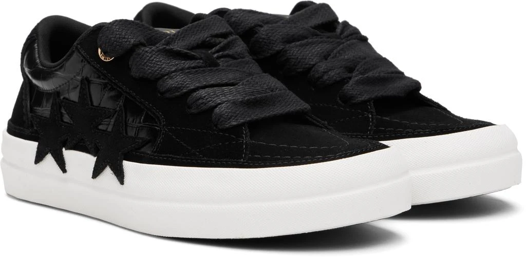 AMIRI Black Croc Debossed Sunset Skate Sneakers 4