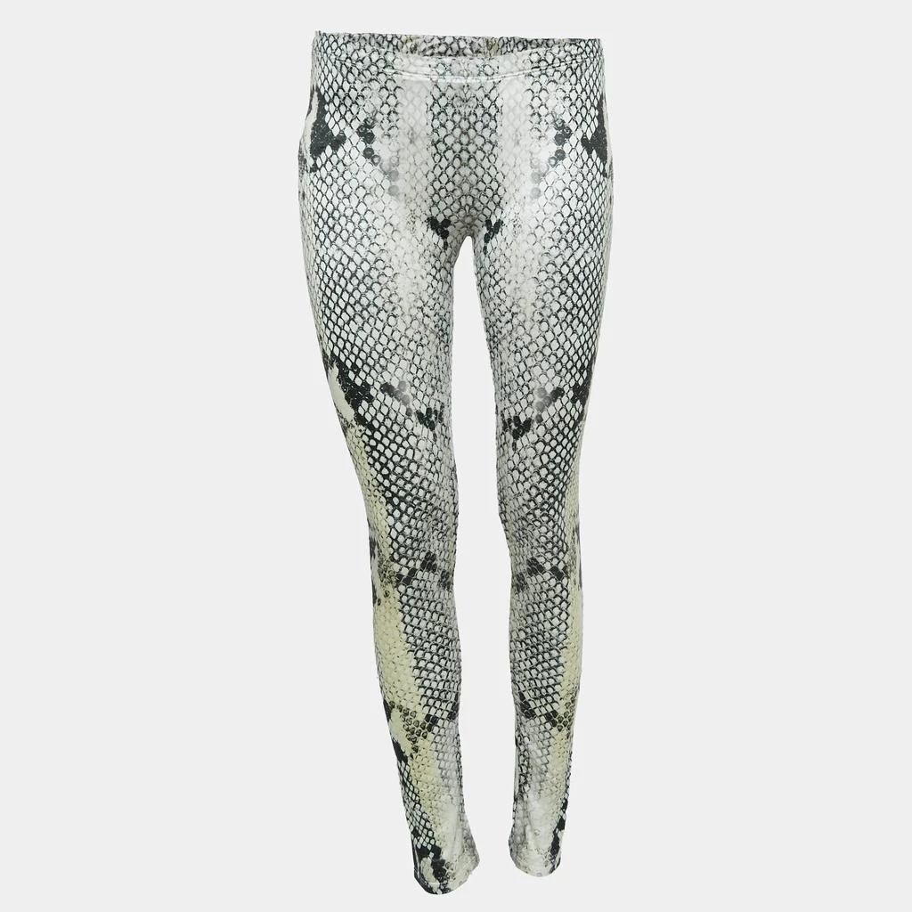 Roberto Cavalli Roberto Cavalli Multicolor Snake Print Jersey Leggings L 1