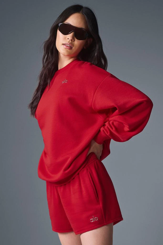 Alo Accolade Crew Neck Pullover - Bold Red 3
