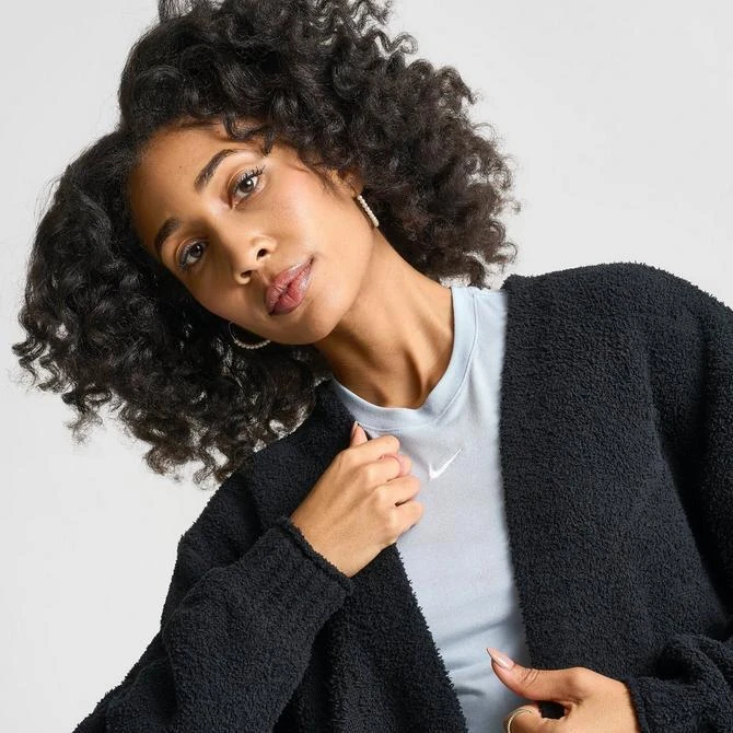 NIKE Women's Nike Sportswear Phoenix Cozy Knit Allover Print Cardigan 5