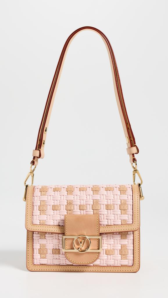 What Goes Around Comes Around Louis Vuitton Woven Dauphine MM Crossbody Bag