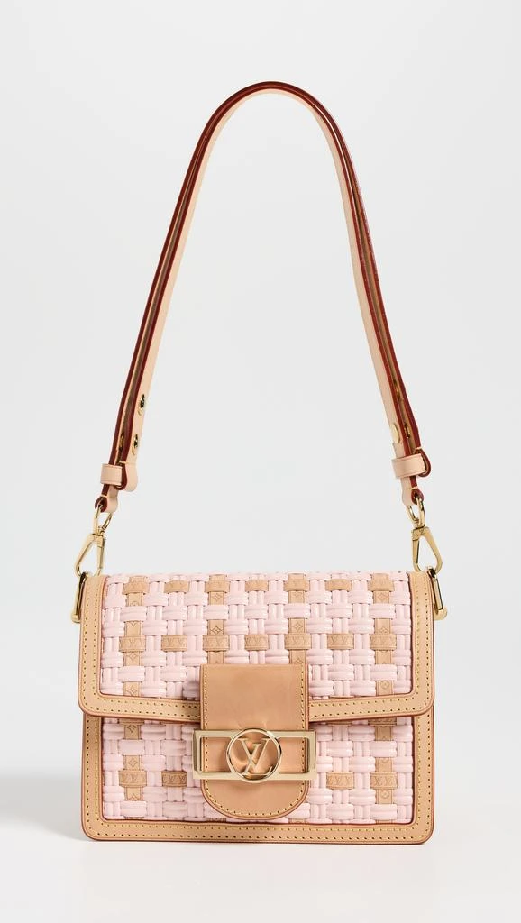 What Goes Around Comes Around Louis Vuitton Woven Dauphine MM Crossbody Bag 1