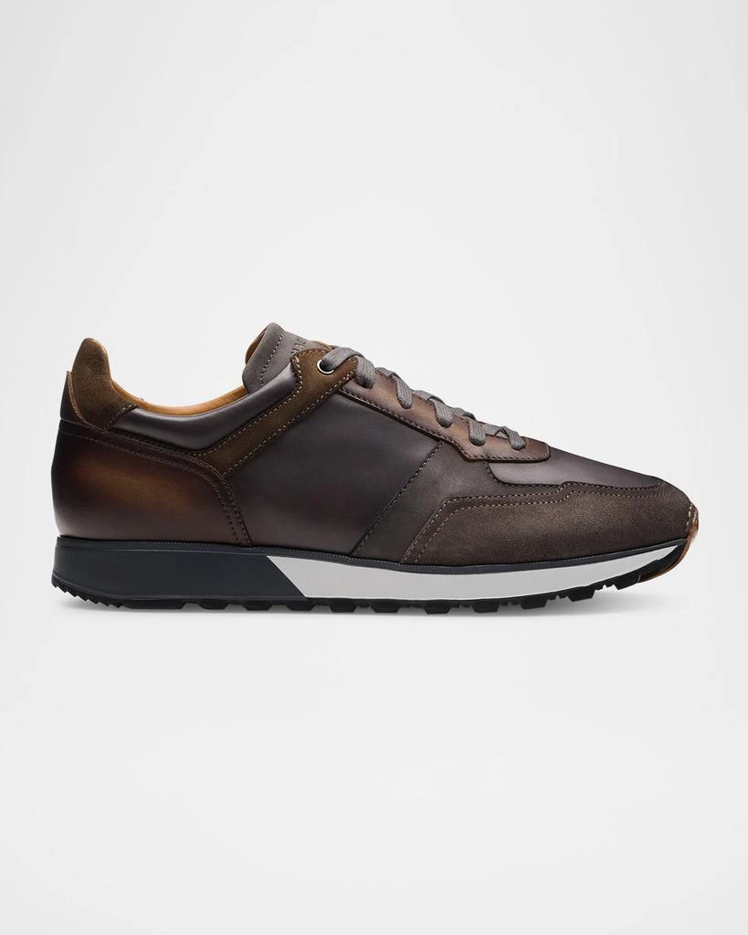 Magnanni Men's Arco Leather Runner Sneakers 1