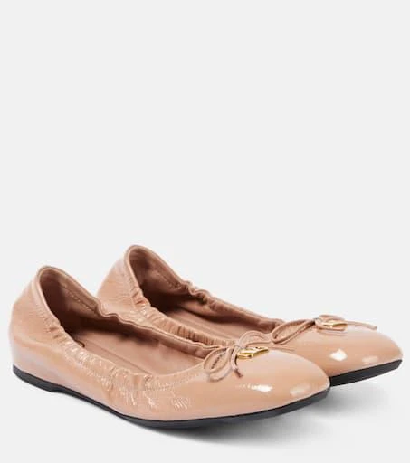 Valentino VLogo Signature leather ballet flats 1
