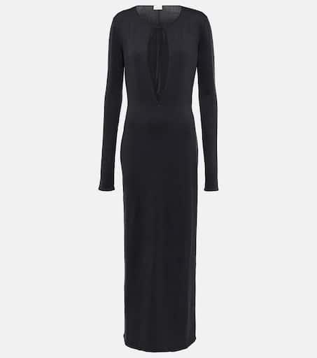 Ganni Cutout velvet midi dress - Dresses & Skirts - Compare