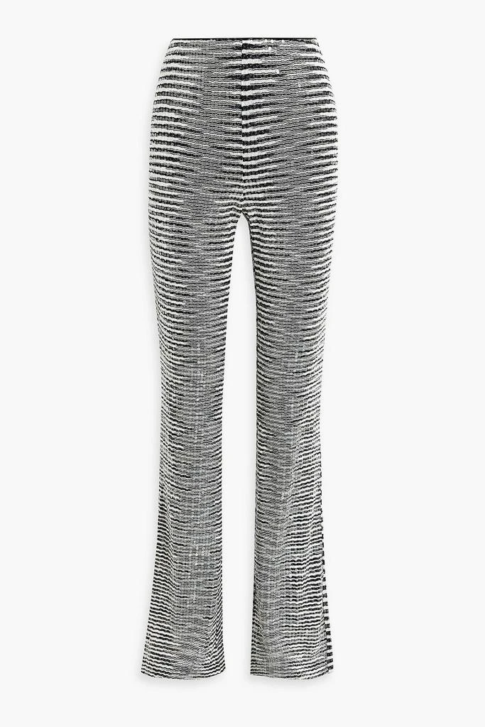 Missoni Sequin-embellished space-dyed crochet-knit flared pants 1