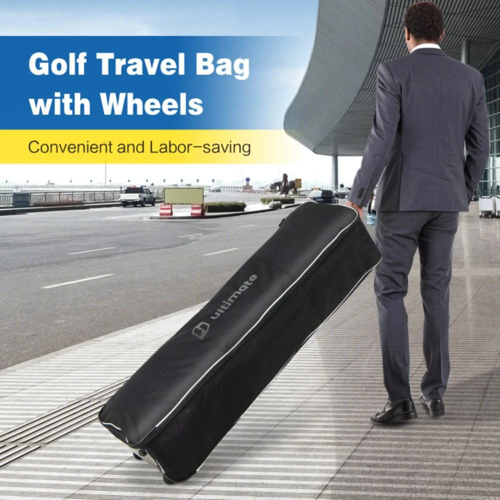 Hivvago Soft-Sided Golf Travel Bag with Wheels 3