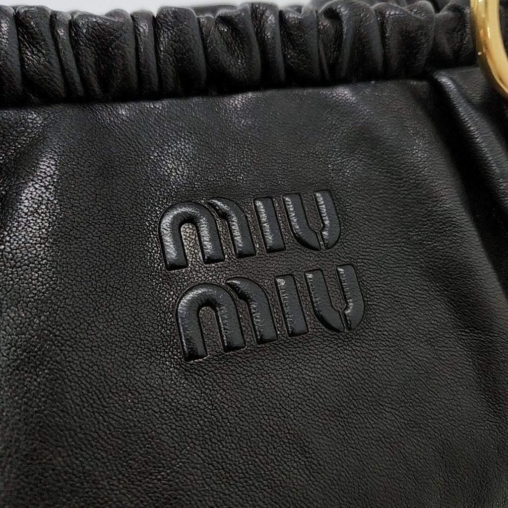 ショルダーバッグ・ポシェット MIUMIU BLACK NAPPA LEATHER AVENUE SHOULDER BAG Miu Miu Miu Miu - 2006 Mini Joie Leather Shoulder Bag