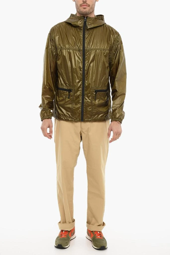 Woolrich Hooded Nylon Windbreaker Jacket 4