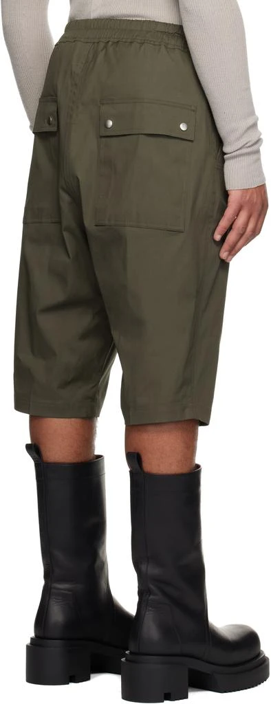 Rick Owens Khaki Concordians Bela Pods Shorts 3