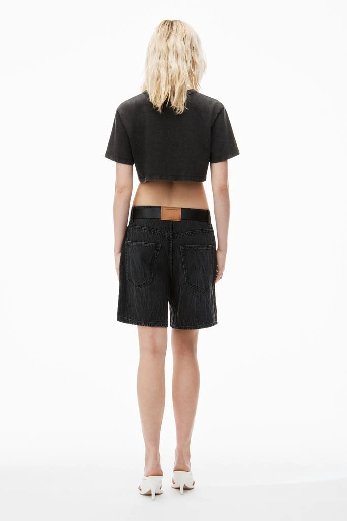 Alexander Wang CROPPED TEE IN ACID WASH JERSEY 4