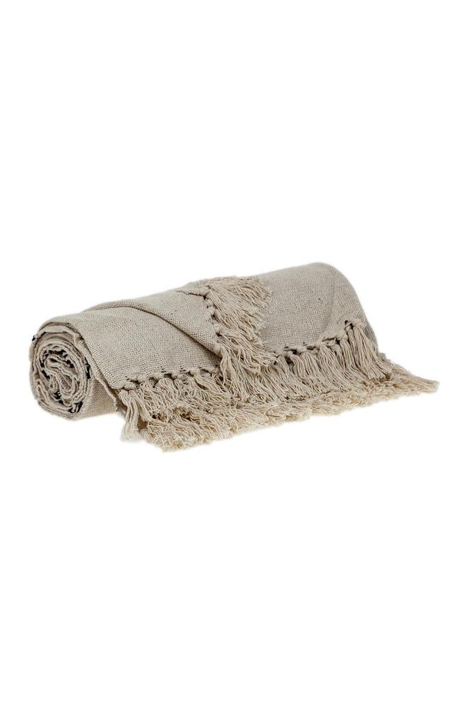 Parkland Logan Casual Beige 52" x 67" Woven Handloom Throw