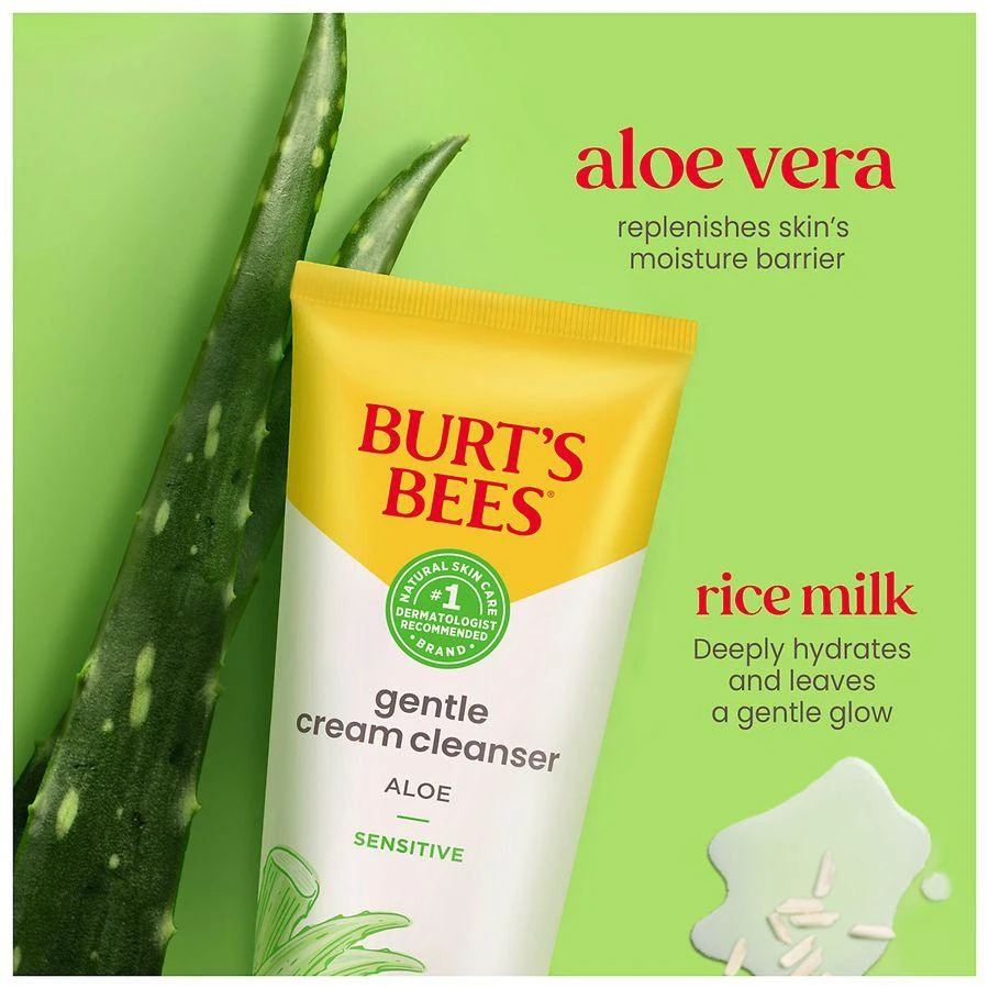 Burt's Bees Gentle Cream Cleanser with Aloe for Sensitive Skin 6