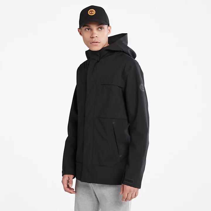 Timberland Water-Repellent Hooded Jacket for Men in Black