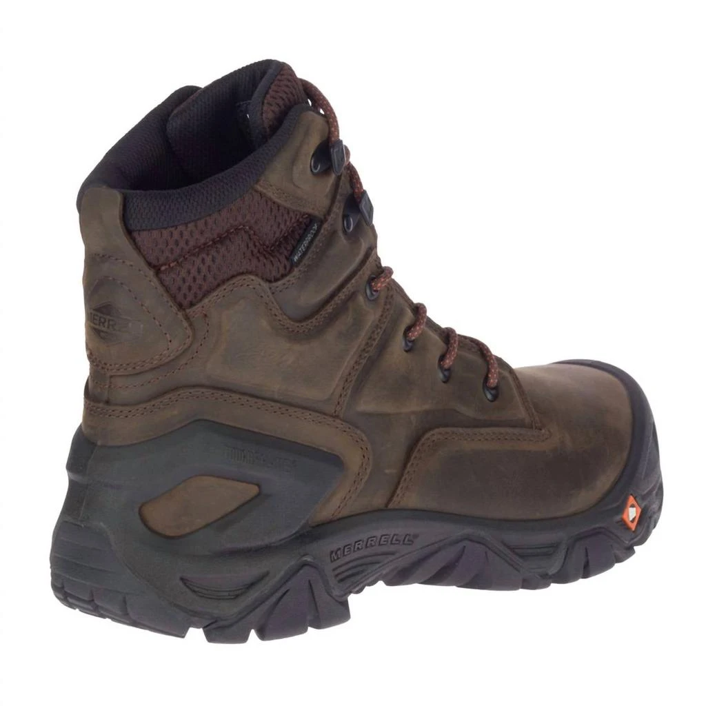 Merrell MEN'S STRONGFIELD LEATHER X 7" WATERPROOF COMP TOE WORK BOOT - WIDE WIDTH 3