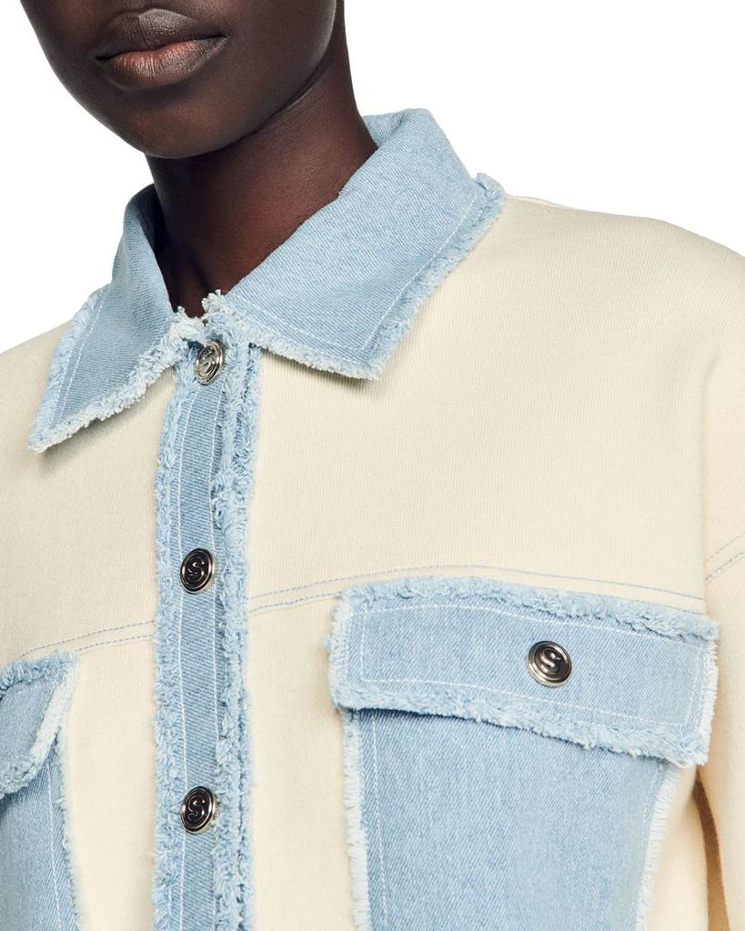Sandro Dolly Cropped Coatigan 5