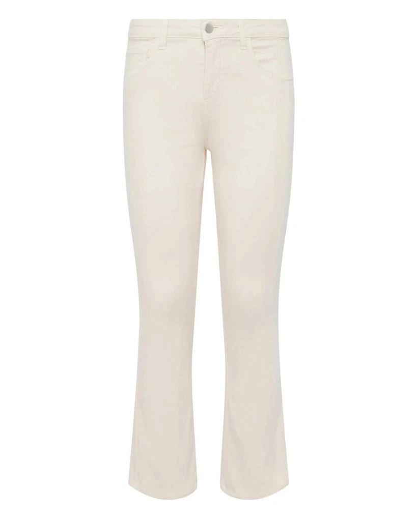 L'Agence Tati High Rise Crop Micro Boot Jeans In French Vanilla 4