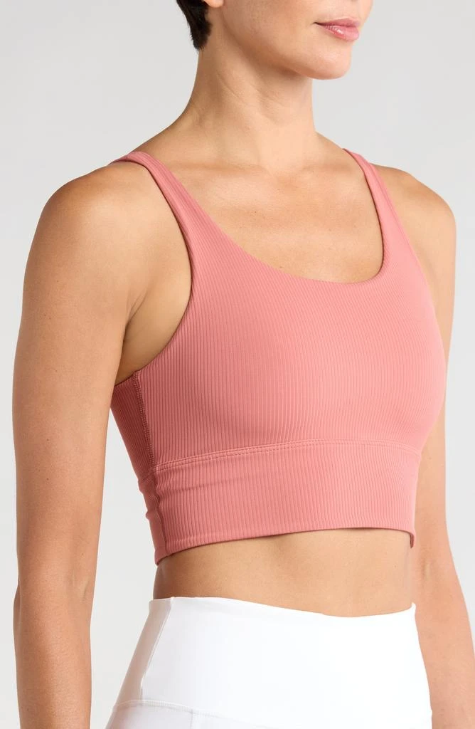 NIKE Zenvy Rib Dri-FIT Longline Sports Bra 3