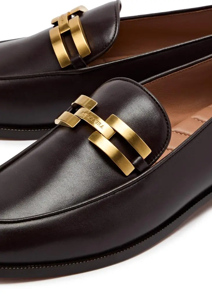 Aquazzura Brandi leather loafers 3