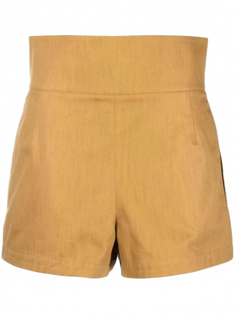 Salvatore Ferragamo Women
s High-Waisted Tailored Shorts In Brown 5