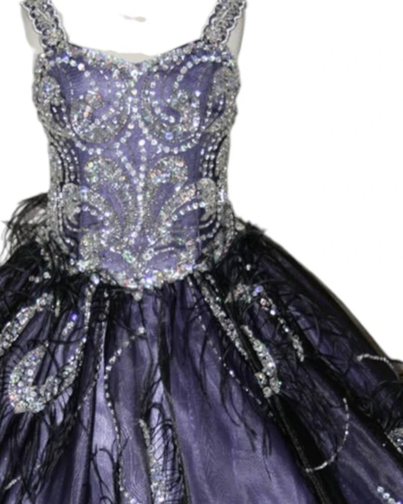 Little Rosie Little Rosie - Girl
s Glitz Long Pageant Dress 2