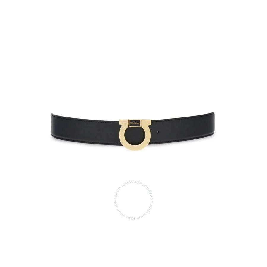 Salvatore Ferragamo Gancini Buckle Smooth Grain Leather Belt 3