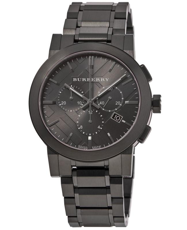 Burberry Burberry Men's Swiss Chronograph Gray Ion Steel 42mm Men's Watch BU9354