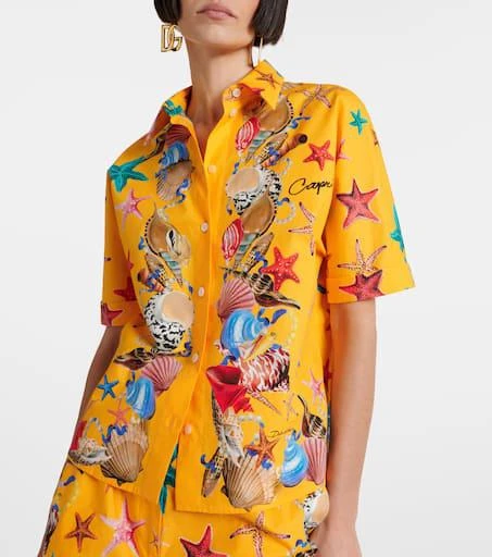 Dolce 
Gabbana Capri printed cotton shirt 5