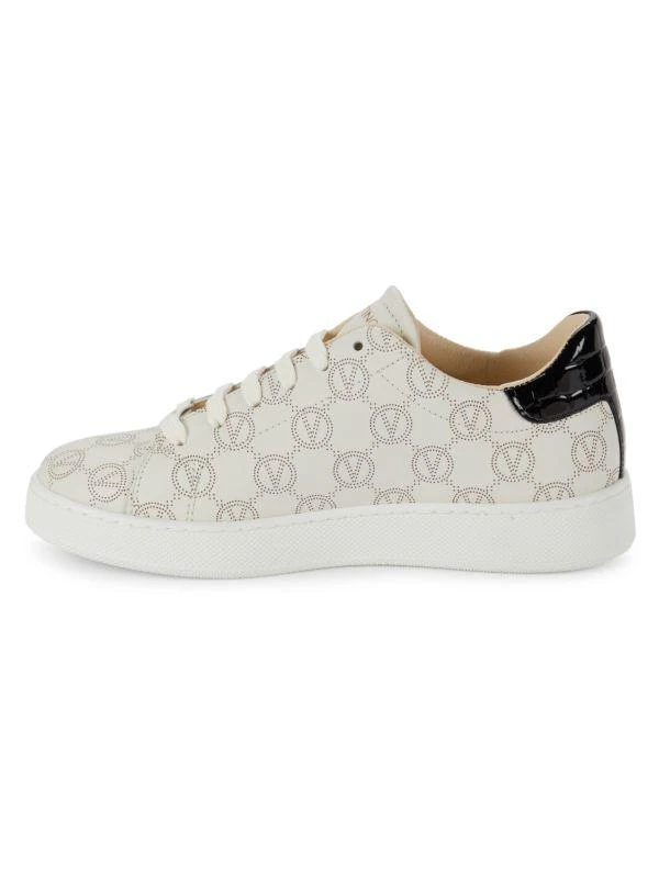 Mario Valentino Charlie Monogram Leather Sneakers 4