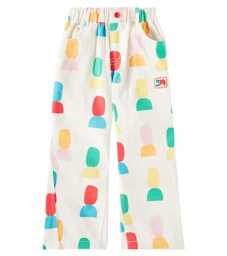Jellymallow Shape printed cotton jersey sweatpants 1
