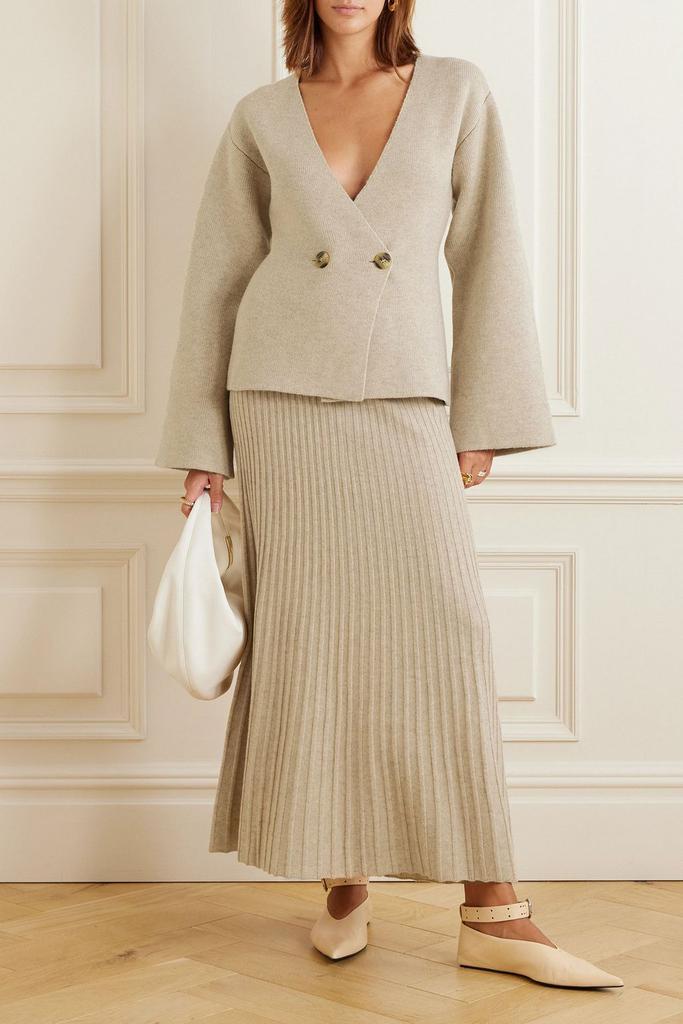 BY MALENE BIRGER Hevina ribbed wool maxi skirt