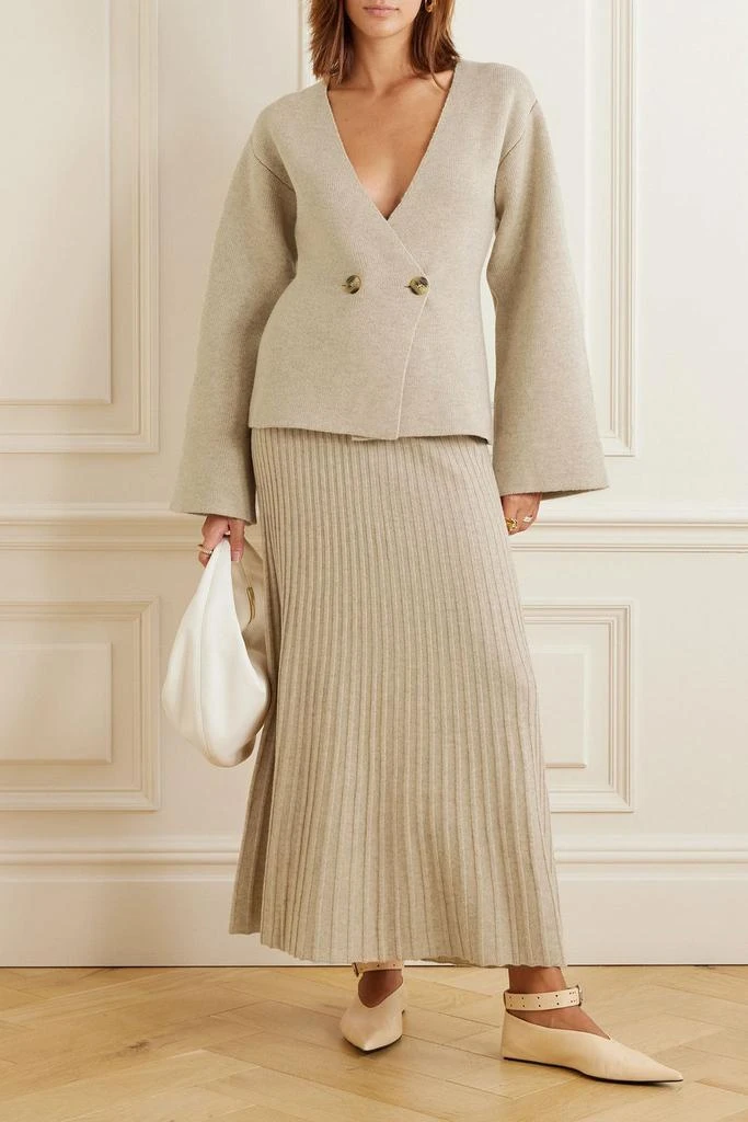 BY MALENE BIRGER Hevina ribbed wool maxi skirt 2