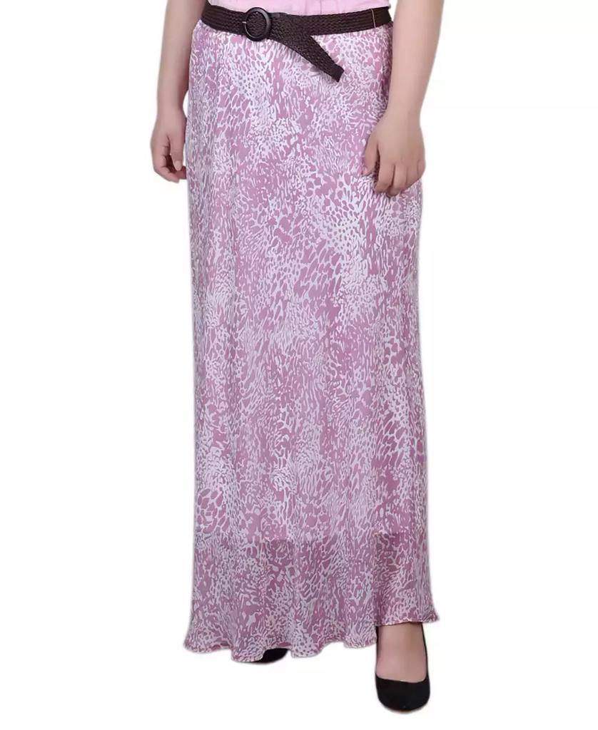 NY Collection Plus Size Chiffon Maxi Skirt