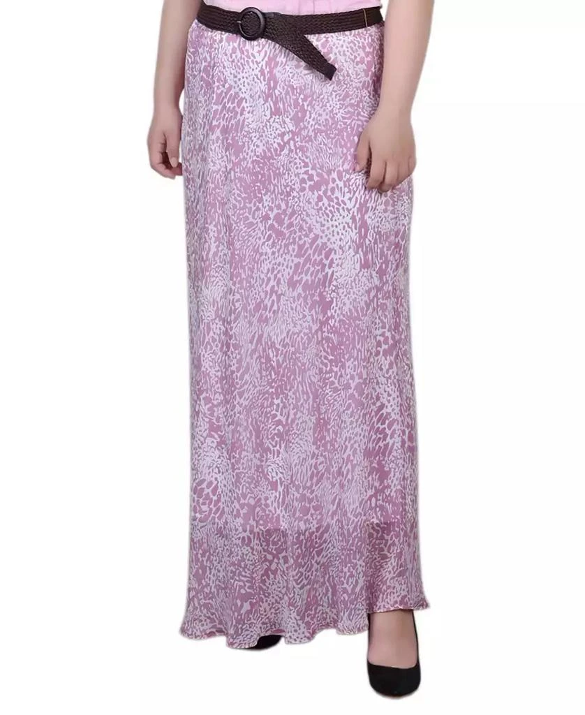 NY Collection Plus Size Chiffon Maxi Skirt 1