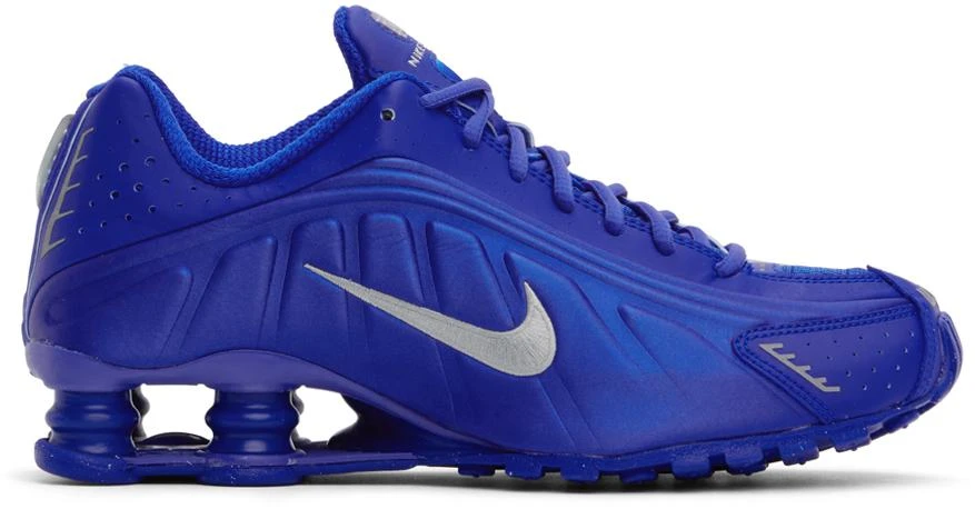 NIKE Blue & Silver Shox R4 Sneakers 1